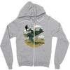 morning commute Zipper Hoodie
