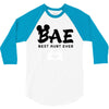Bae Best Auntie Ever 3/4 Sleeve Shirt