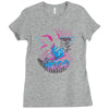 over 9000 80's Ladies Fitted T-Shirt