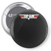 top gun logo cool retro Pin-back button