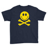 smiley pirate skull and crossbones Youth Tee