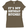 it's my birthday b...hes Ladies Fitted T-Shirt