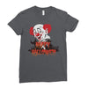 happy halloween clown Ladies Fitted T-Shirt
