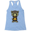 angry raccoon Racerback Tank