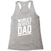 world's okayest dad funny Racerback Tank