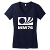 wm 74 germany world cup 1974 retro football Women's V-Neck T-Shirt