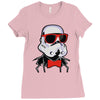 hipster trooper Ladies Fitted T-Shirt