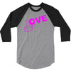 fuck love party 3/4 Sleeve Shirt