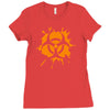 biohazard splat Ladies Fitted T-Shirt