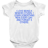 i love being a senior citizen Baby Bodysuit
