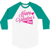 happy valentine's day 3/4 Sleeve Shirt