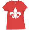 fleur de lis sticker vinyl Ladies Fitted T-Shirt