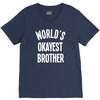 world`s okayest brother V-Neck Tee