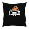 respect the commish fantasy football Throw Pillow