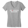 breast cancer survivor ribbon Women's V-Neck T-Shirt