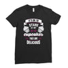 baking   it's ok to stare at my cupcakes Ladies Fitted T-Shirt