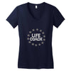 life coach funny inspiration Women's V-Neck T-Shirt