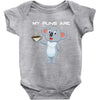 my puns are Baby Bodysuit