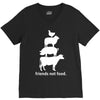 friends not food white V-Neck Tee