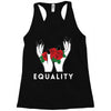 equality white Racerback Tank