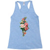 breast cancer flowers Racerback Tank