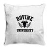 bovine university Throw Pillow