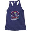 he might find a rabbit in there but hell never find dignity Racerback Tank