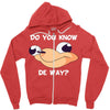 Ugandan Knuckles Zipper Hoodie