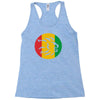 rasta lion head reggae dub step music dance Racerback Tank