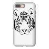 white tiger black print iPhone 8 Plus
