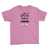 Weekend Forecast Camping With A Chance Of Drinking Youth Tee
