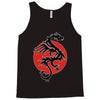 sun dragon with pearl   black red white Tank Top