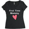first time mommy Women's Triblend Scoop T-shirt
