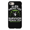 alien abductee survivor tour ufo nerd geek comic funny iPhone 8 Case