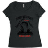 it doesn t matter if she is short fat and has a big mouth as long as s Women's Triblend Scoop T-shirt