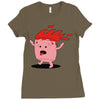 marshmallow prend feu Ladies Fitted T-Shirt