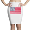 t-rex vintage american flag Pencil Skirts