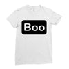 boo, Ladies Fitted T-Shirt