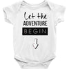 let the adventure begin Baby Bodysuit