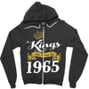 kings are born in 1965 Zipper Hoodie