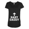 baby daddy funny new Maternity Scoop Neck T-shirt