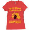 on the 8th day god created the redhead because someone had to have bra Ladies Fitted T-Shirt