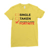 Too Busy Playing Fortnite Ladies Fitted T-Shirt