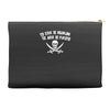 pirate tee skull crossbones Accessory Pouches