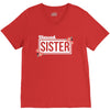 blessed sister with flower white color V-Neck Tee