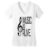 music lover Women's V-Neck T-Shirt