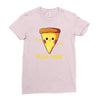 pizza chew! Ladies Fitted T-Shirt