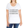 dad in binary code Ladies Curvy T-Shirt