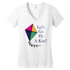 fly a kite Women's V-Neck T-Shirt