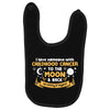 I Love Someone with Childhood Cancer to the Moon and Back to Infinity Baby Bibs